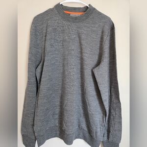 Men's Icebreaker Sweater <grey> wool, size medium